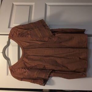 Old Navy Crochet Sleeve Top